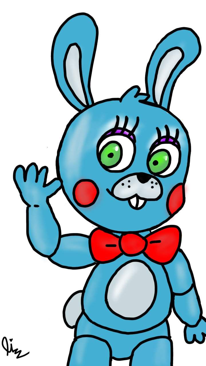 hice este dibujo de toy bonnie hace mucho(por eso esta un poquis mal ...