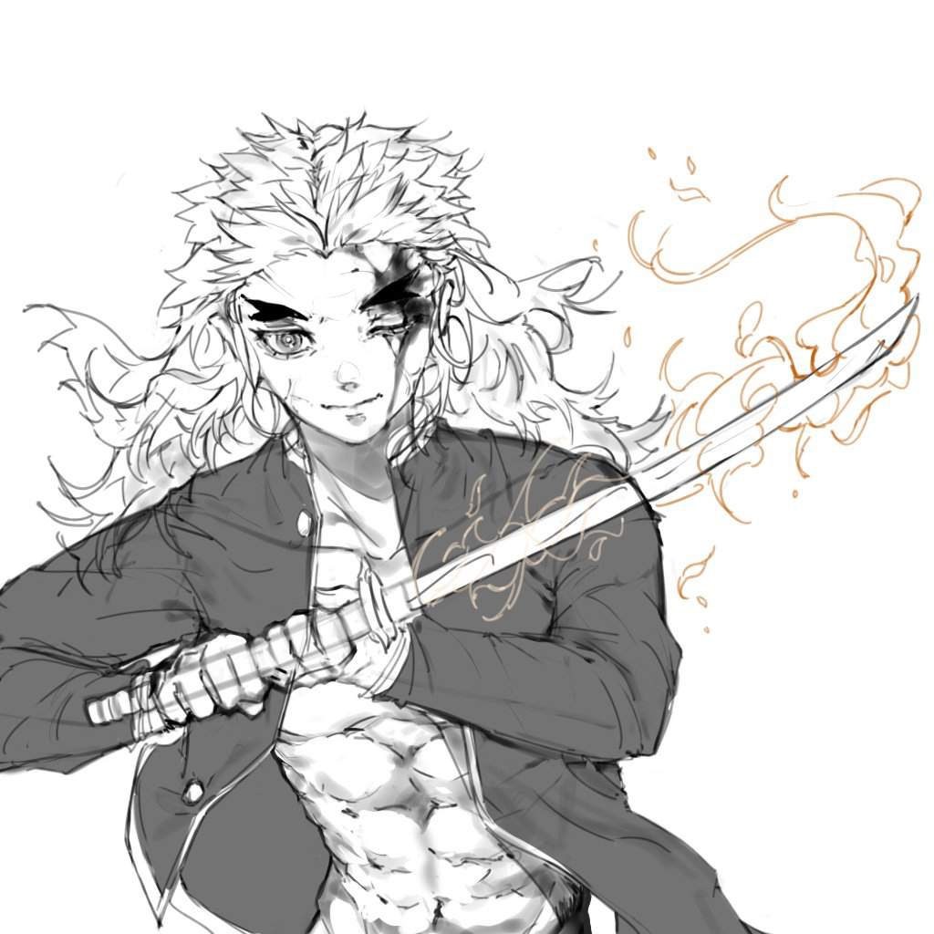 RENGOKU FANART 煉獄 | Demon Slayer: Kimetsu No Yaiba Amino