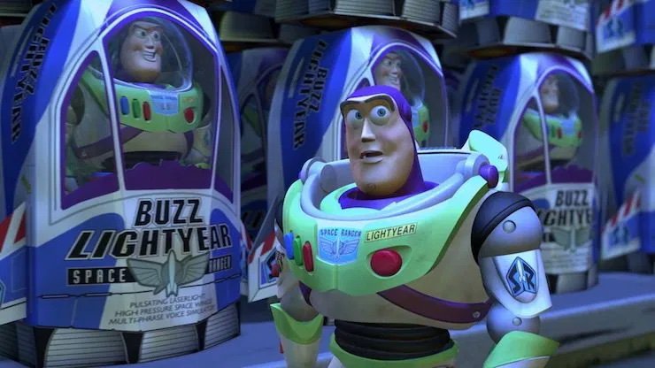 How buzz lightyear the action figure in the toy story universe evolve ...