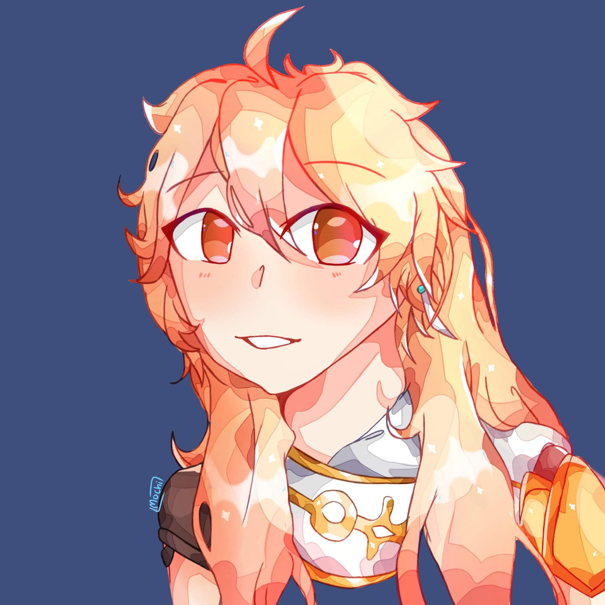 Aether- but with his hair down | Genshin Impact Amino