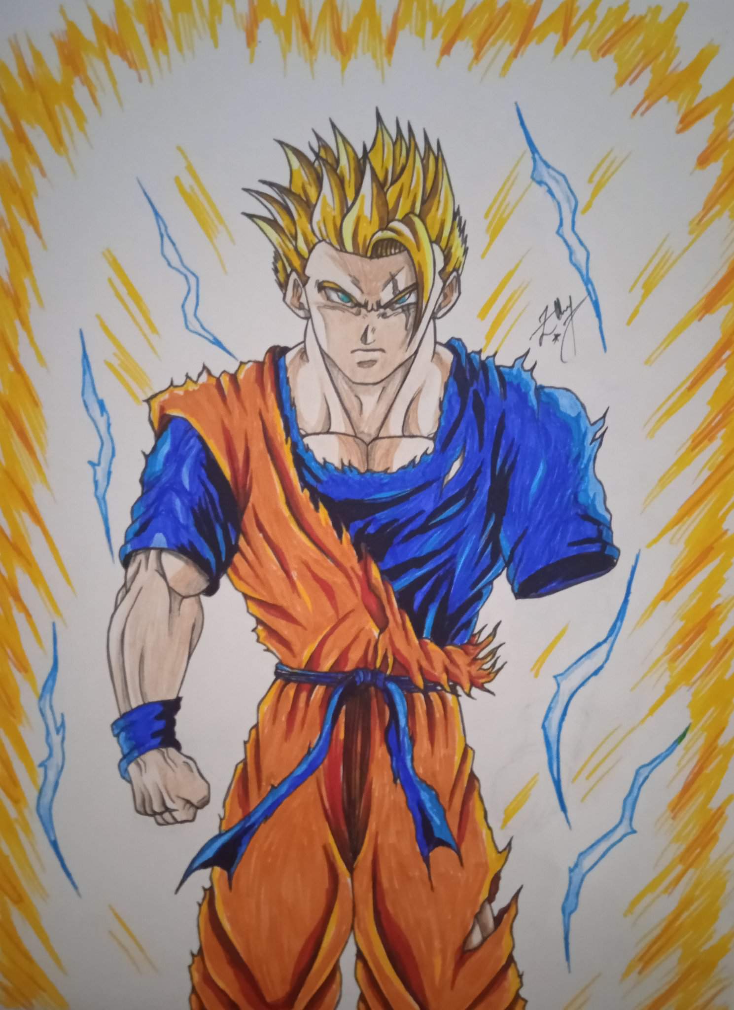 Drawing Future Gohan Super Saiyan 2 | Anime Amino