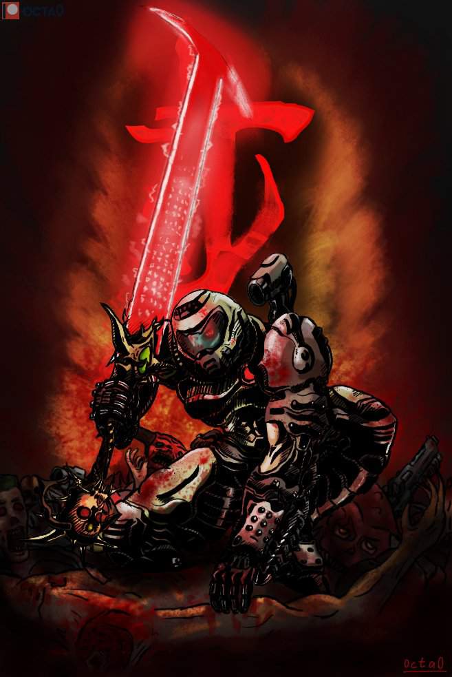 Hellboy (Comic Version) Vs Doomguy (DOOM) | Battle Arena Amino Amino
