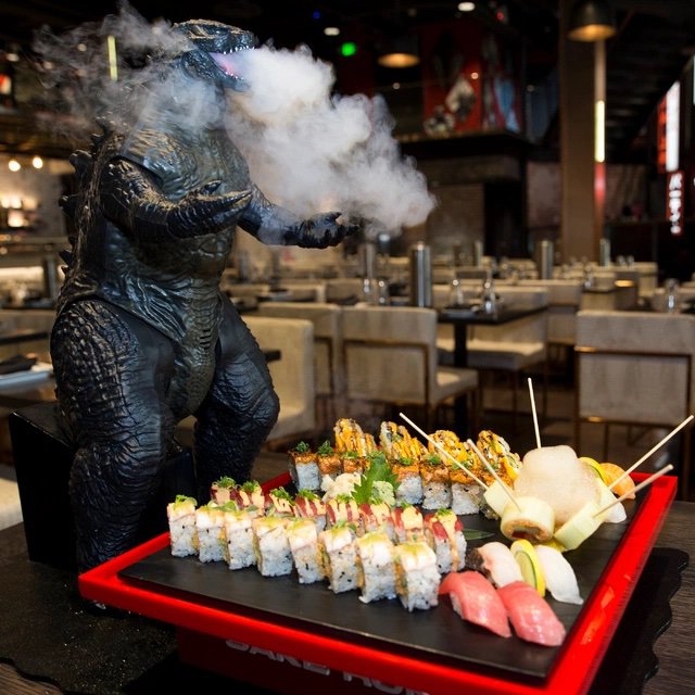 GODZILLA ROLL SUSHI (SHRIMP TEMPURA ROLL RECIPE) Monster Facts Amino