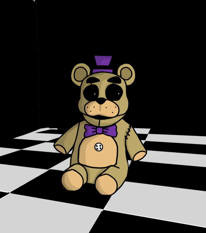 FNAF 4: “Tomorrow is another day.” - Fredbear plush art | Five Nights ...