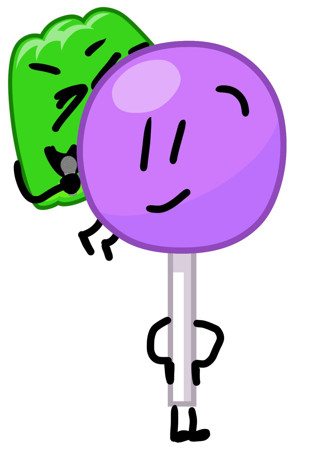 I made some singing sprites for gelatin and lollipop | BFB Amino! Amino