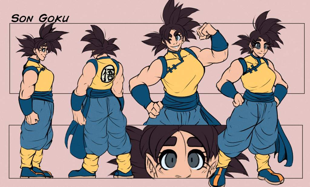 Son Goku - Warrior of Hope + Femku Model Sheet || DBZ Fanart ...