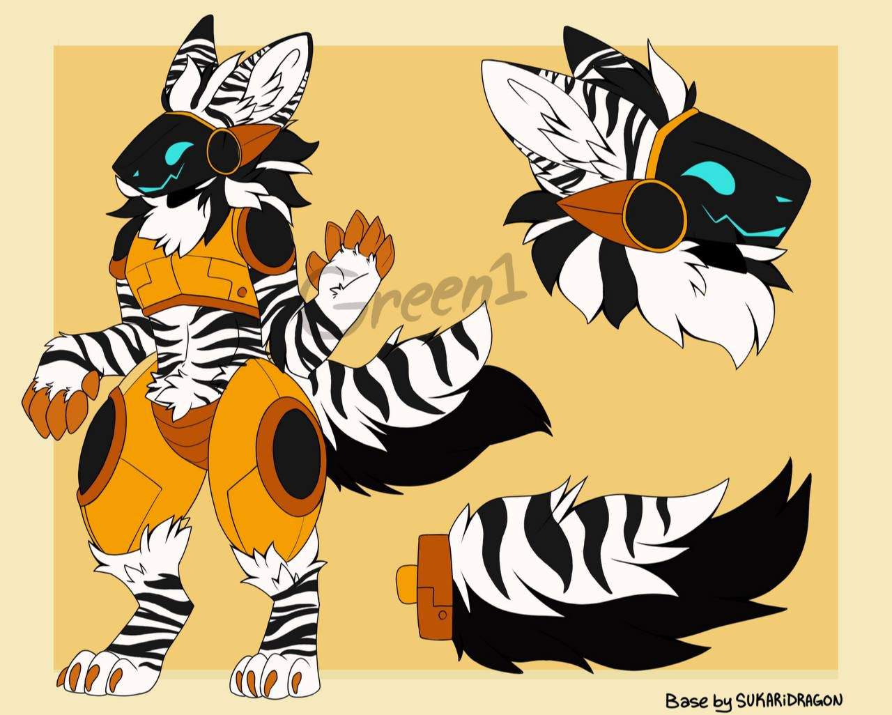 Zebra Protogen | Furry Amino