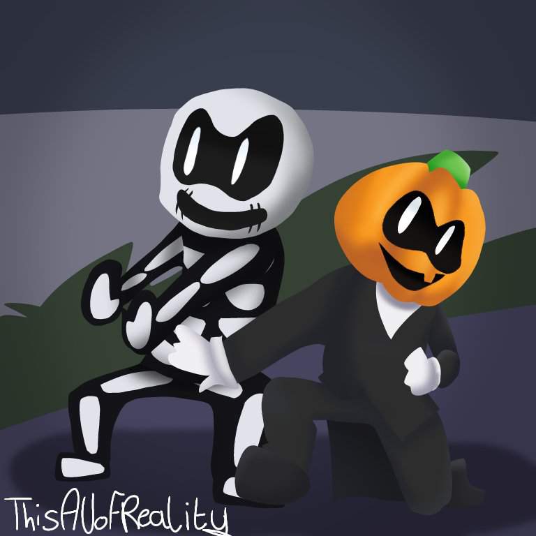 Week 2: Spooky Month (Skid and Pump Fanart) | Friday Night Funkin ...