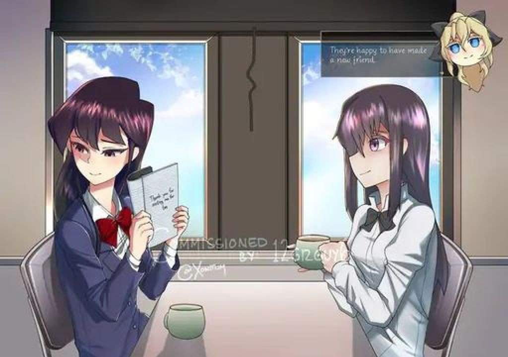 Komi-san and Hanako, Same energy.