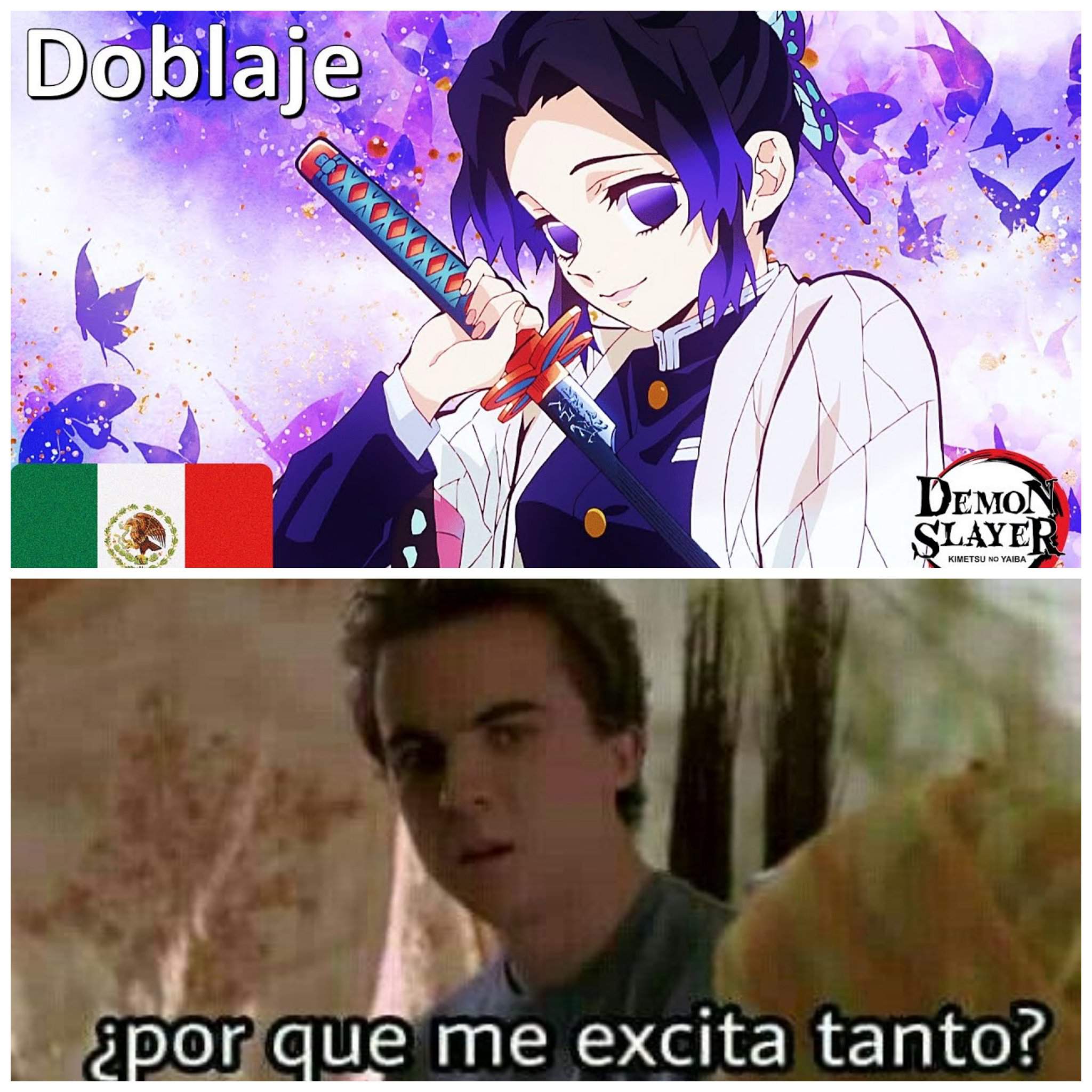 Yo al escuchar la voz de Shinobu en latino | _Kimetsu No Yaiba_ Amino