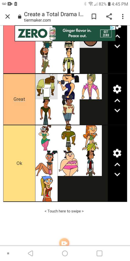 Total Drama Island tier list Total Drama Official Amino