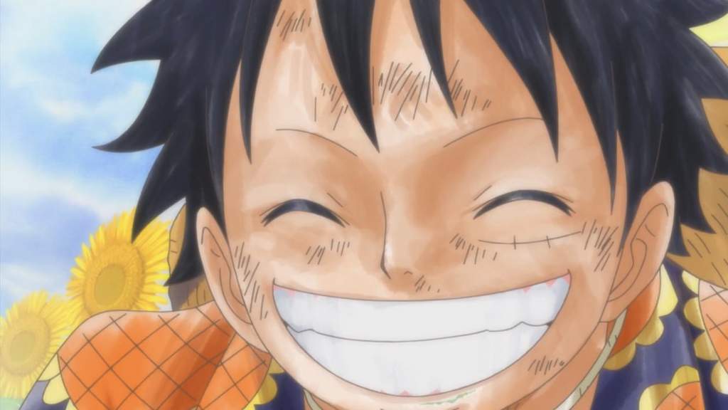 Luffy is happy | One Piece Amino