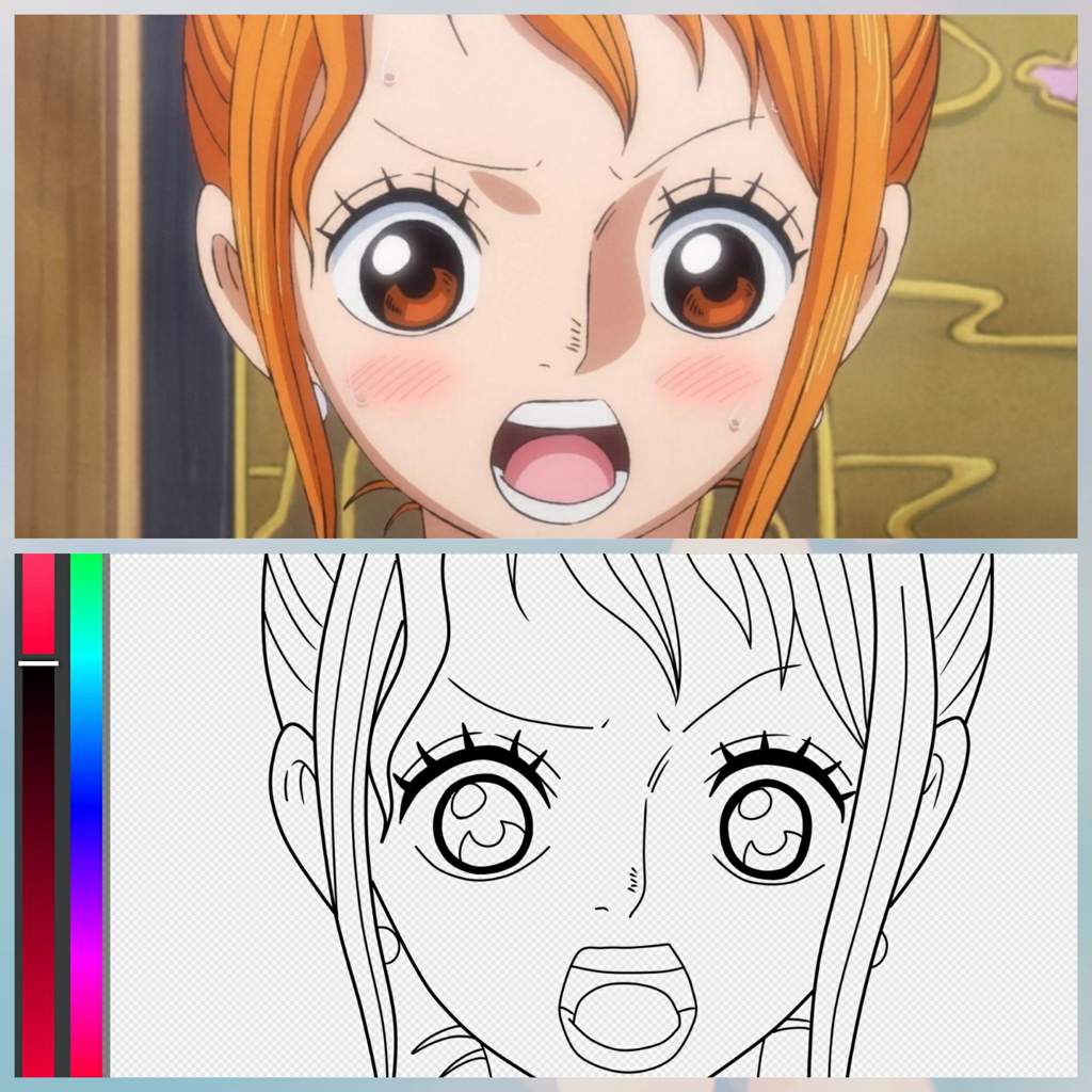 Digital Drawing: Nami Outline (Timelaps) | One Piece Amino