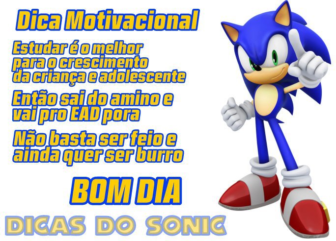 Bom dia Povo 😎👍 - Dicas do Sonic | Sonic Amino PT~BR© Amino