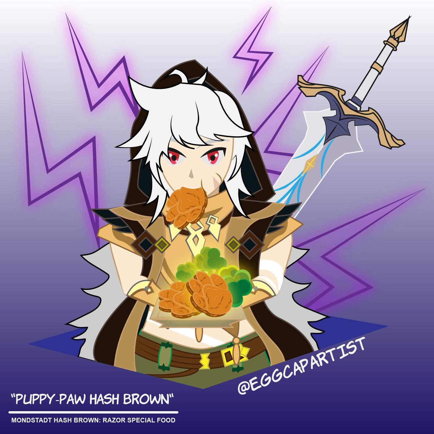 Puppy-Paw Hash Brown: Razor Fan Art | Genshin Impact Amino