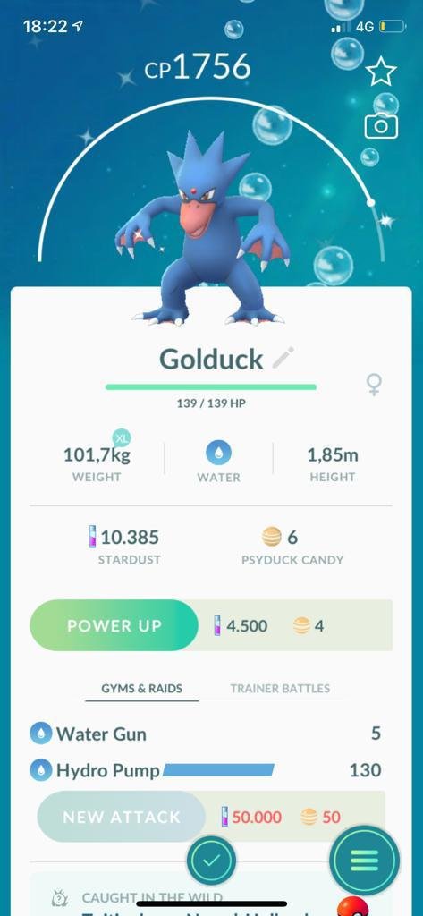 Shiny golduck 🤩😍 | Pokemon GO Amino