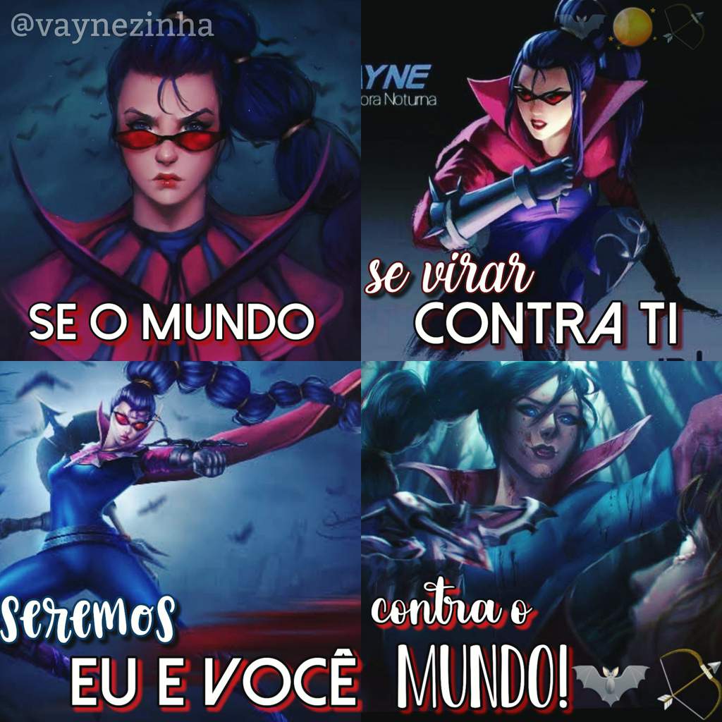 ♡°•Umas edits com frases para a Vayne 2!•°♡ | League Amino - Português Amino