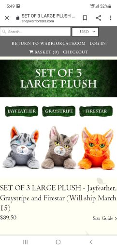 firestar large plush cat