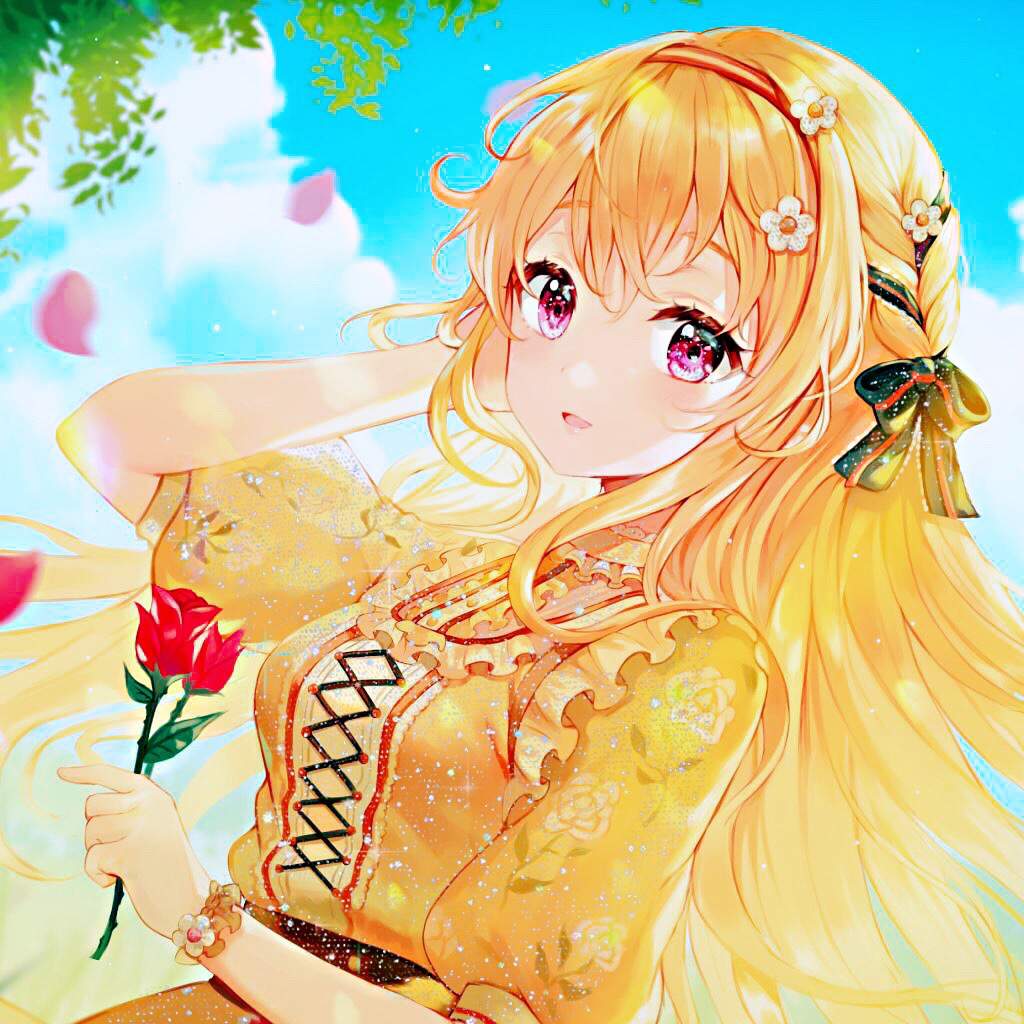 Aesthetic Yellow Anime Girl pfps | Anime Amino