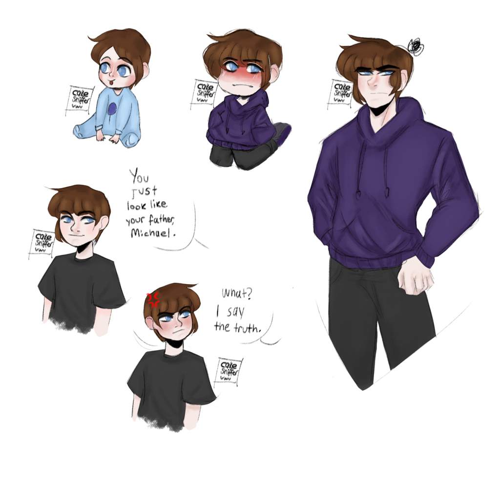 -Michael Afton sketches- | Five Nights At Freddy's Amino