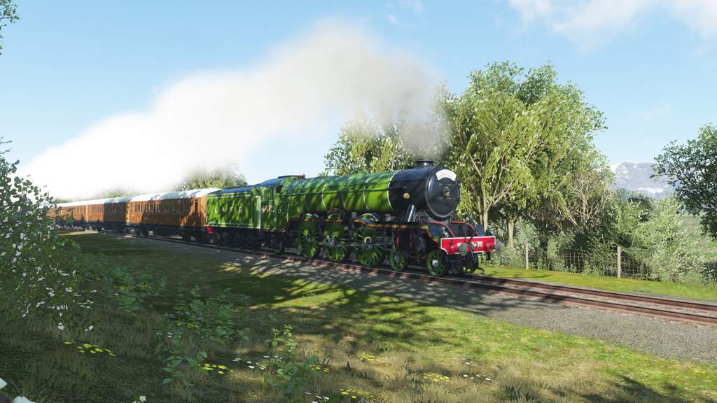 Got this shot of the Flying Scotsman in Forza Horizon 4. | Trains Amino