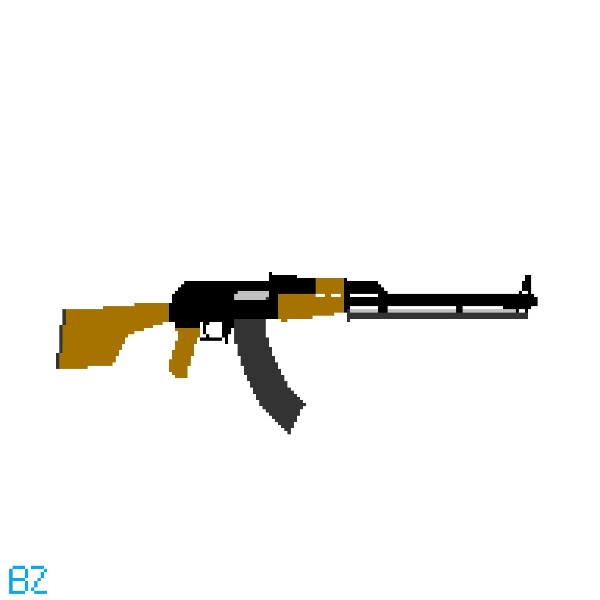 RPK Light Machine Gun (Redesign) Pixel Art | Battlefield Amino Amino