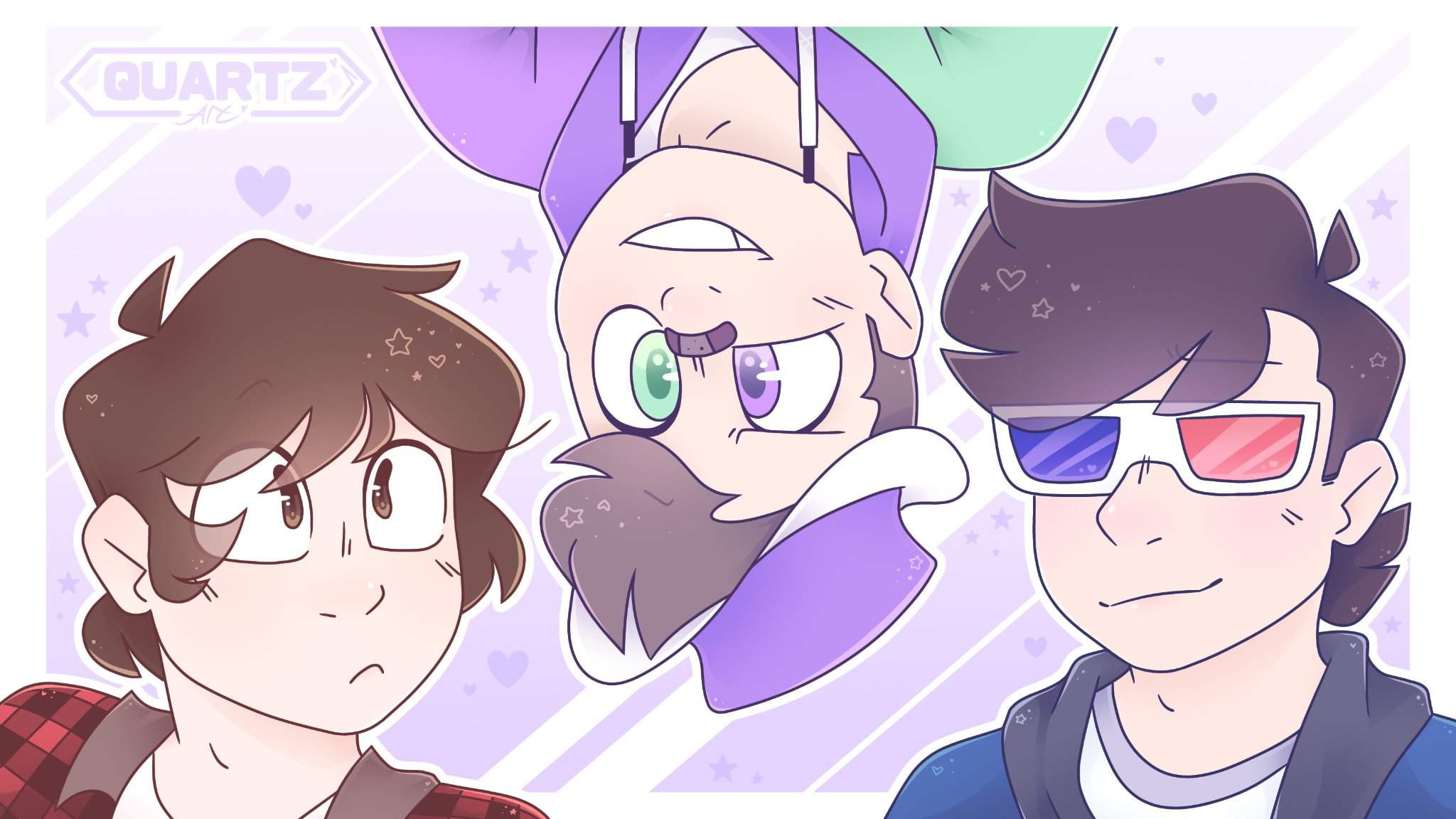 Kooleyy, zyph and target 💜💙 | Quartz's Art (Official) Amino