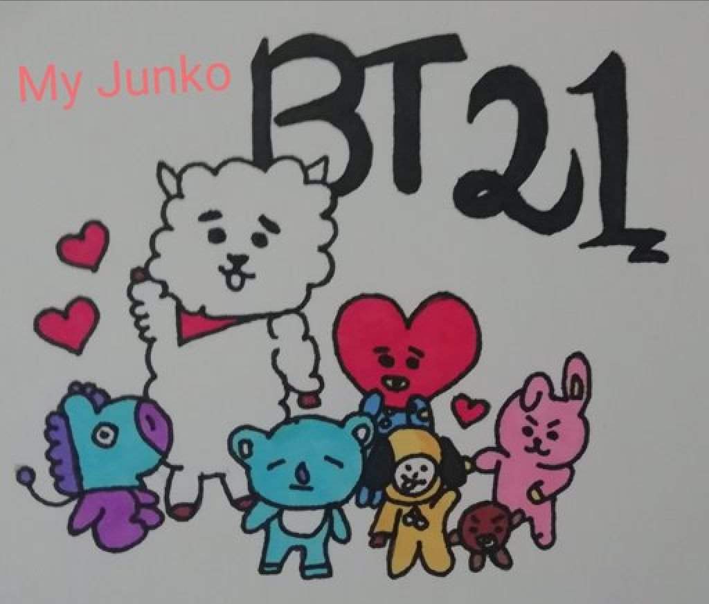 Dessin bts et bt21 | BTS France Amino