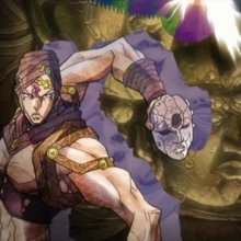 что делает каменная маска в your bizarre adventure