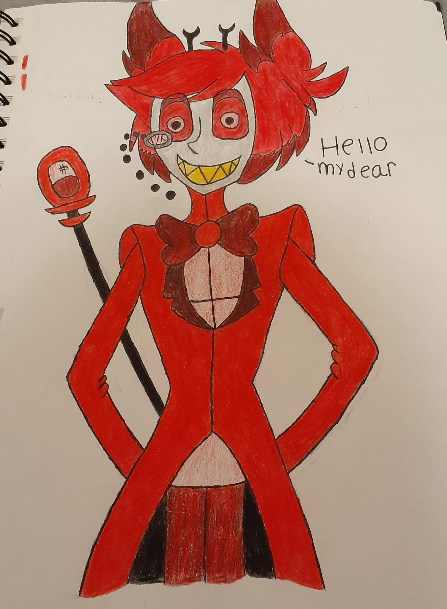 Alastor redraw + color | Hazbin Hotel (official) Amino