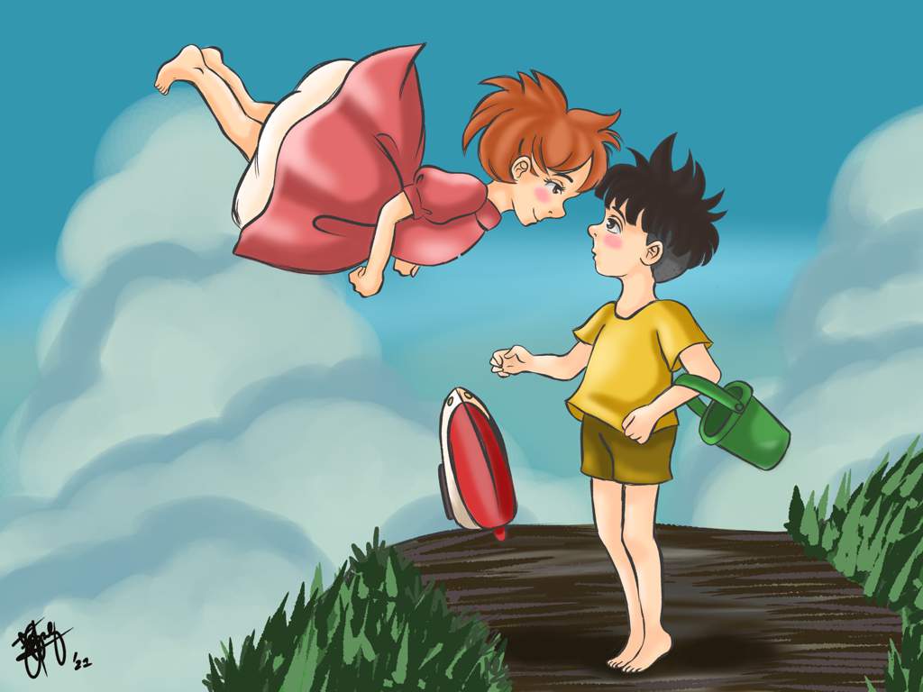 ❤️Ponyo and Sosuke? | Studio Ghibli Amino