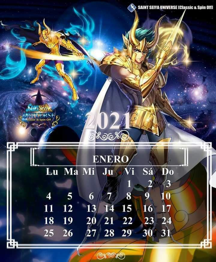 Calendario Saint Seiya Saint Seiya Amino