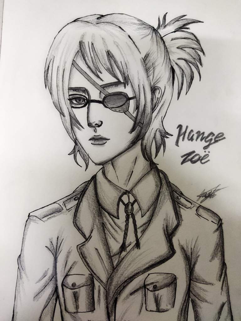 My Fanart of Hange Zoe💕💛 | Attack On Titan Amino