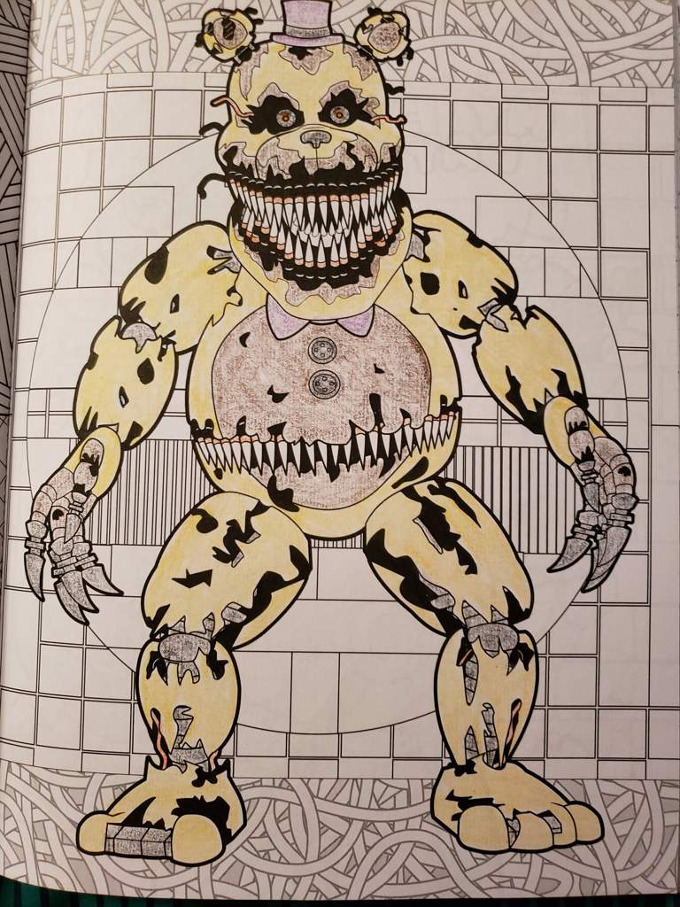 Fnaf coloring page Day 6 | Five Nights At Freddy's Amino