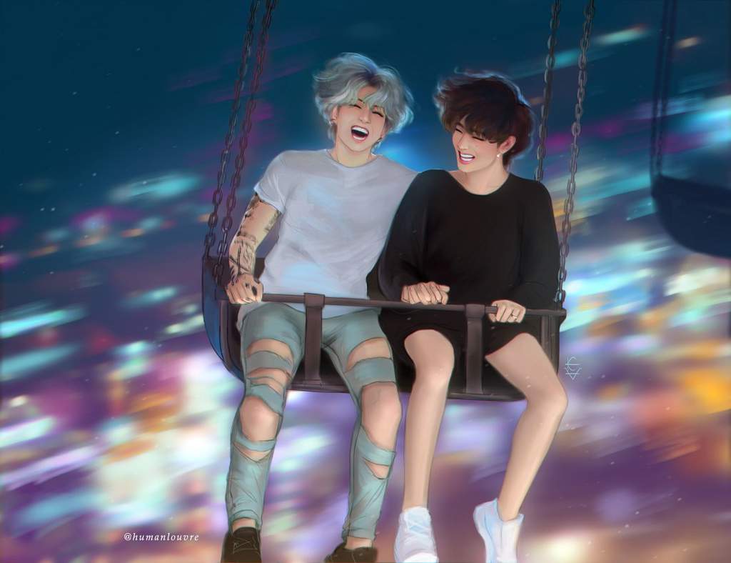 Taekook Fanart by [@Humanlouvre] part 1 | TaeKookLand Amino