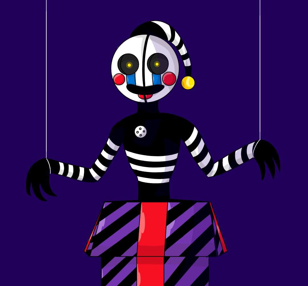 💜Security Puppet Fanart!🖤 | Five Nights At Freddy's Amino