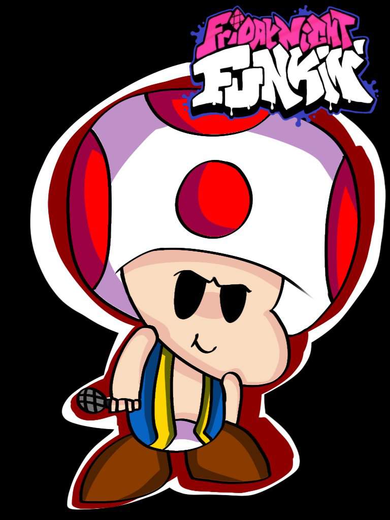 [Friday Night Funkin X Mario] Toad! 🖤 | Friday Night Funkin' Amino Amino