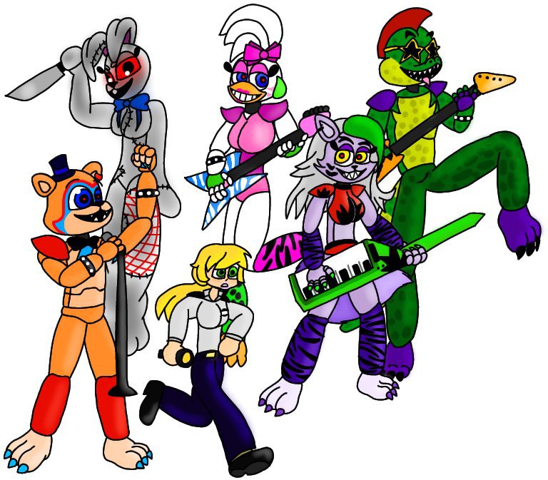 FNaF SB poster drawing | Five Nights At Freddy's Amino