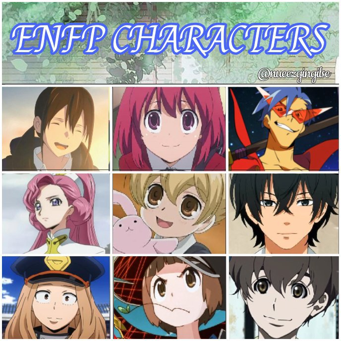 enfp anime characters