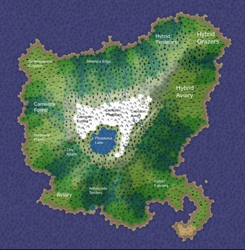 jurassic world 1 map