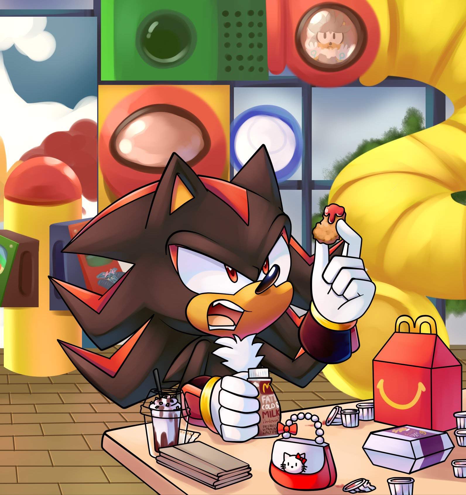 Shadow at Mc Donald’s | Sonic the Hedgehog! Amino