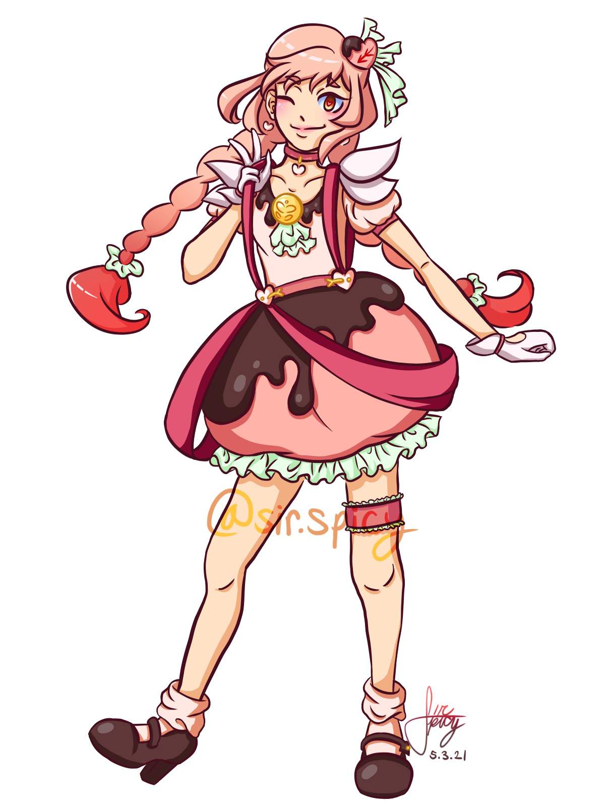 Art Telephone - Cure Valentine | Precure Amino