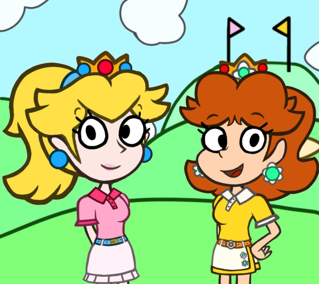 Peach & Daisy (Mario Golf: Super Rush) | Mario Amino