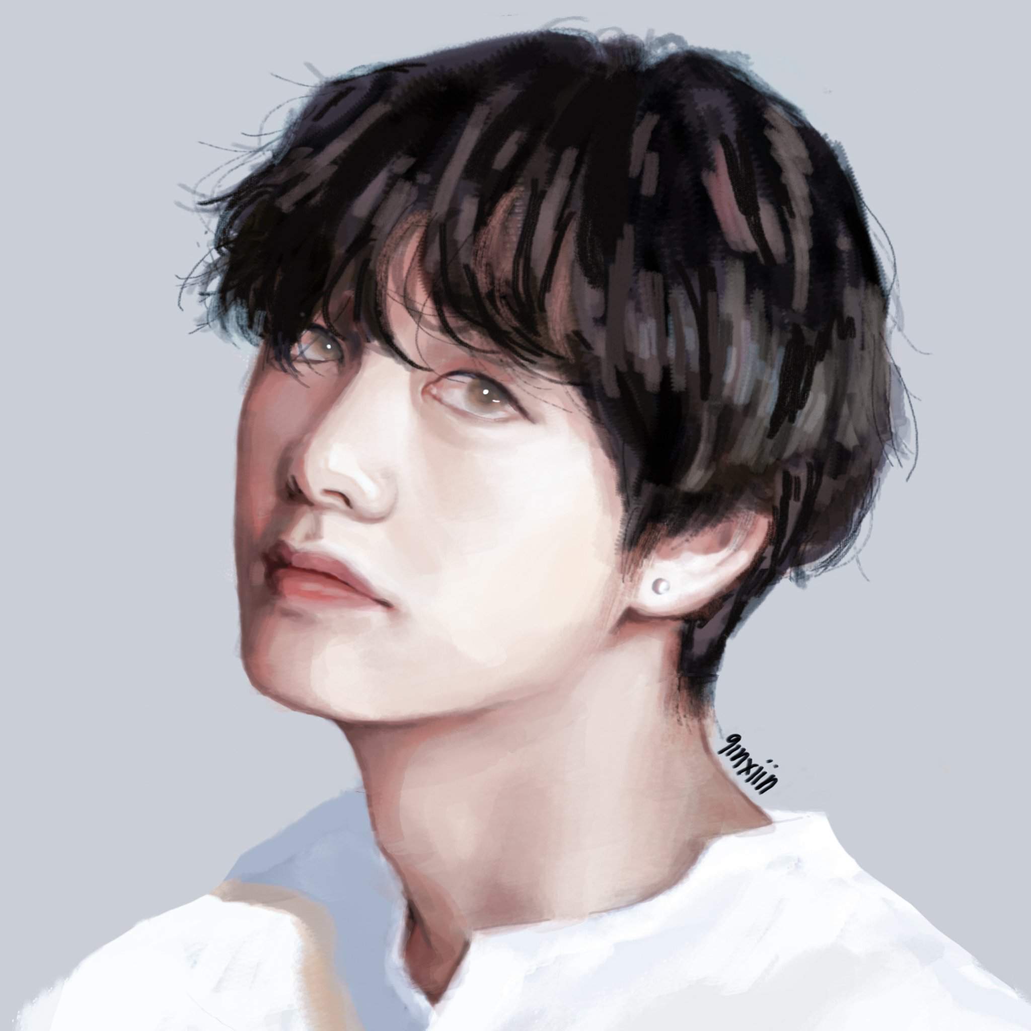My first digital painting on PSD 😭 💦💦 | ARMY's Amino