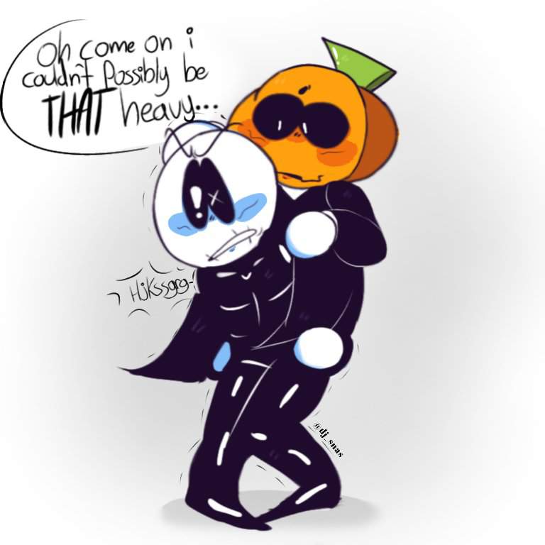 [Art Request] A piggy back ride but the roles are switched | Spooky ...