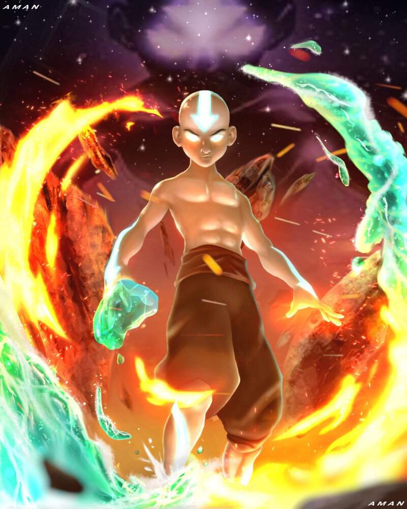 Aang vs Tanjiro | Battle Arena Amino Amino