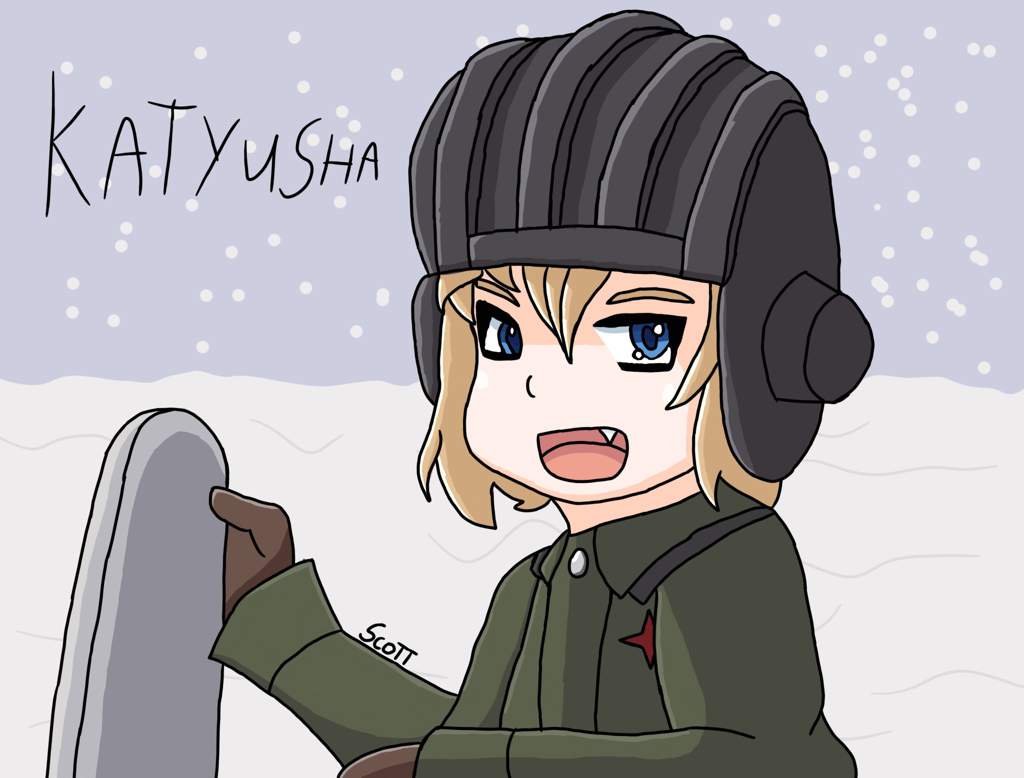 Katyusha fan art | Girls und Panzer~ Amino