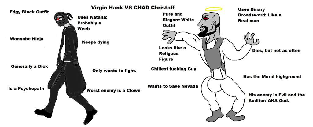 Virgin Hank Vs Chad Jebus Madness Combat Amino Amino 8124