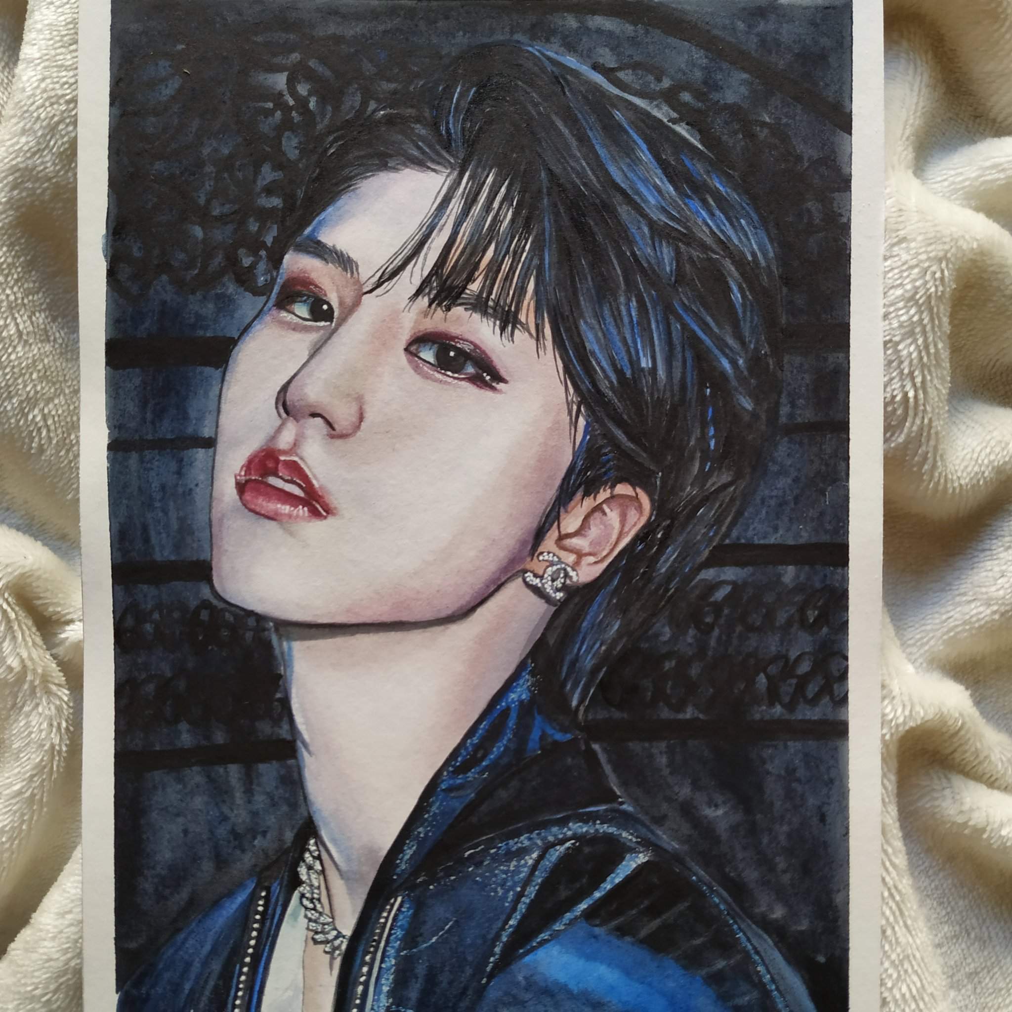 Stray Kids Han Jisung Watercolor Painting | K-Pop Amino