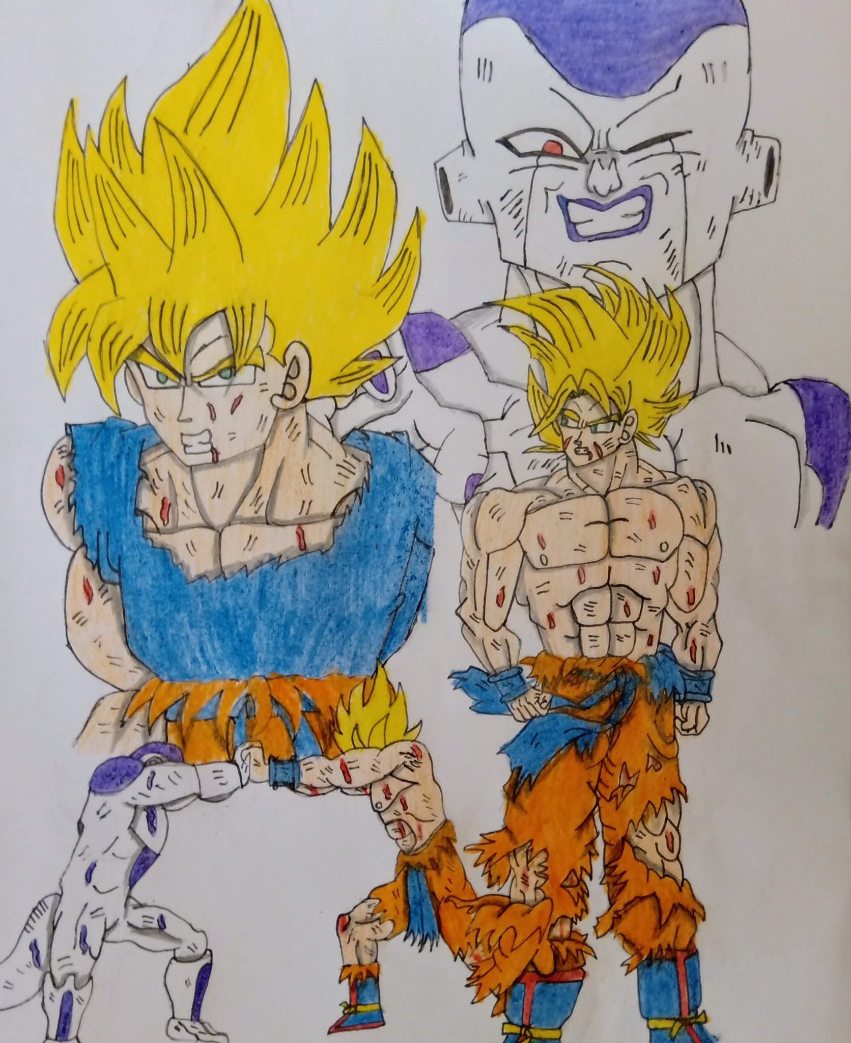 Aquí les traigo otros dibujos de Goku vs Freezer | DRAGON BALL ESPAÑOL Amino
